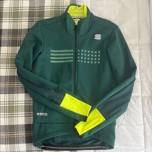GORE-TEX Sportful Green and Yellow Biking Jacket